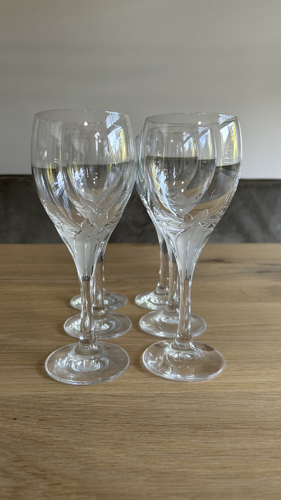 Image 1 of Beautiful Schott Zwiesel La Fleur crystal glass dinnerware