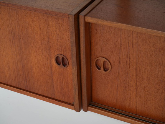 Image 1 of Estantería modular de teca, diseño danés, década de 1960, fabricada en Dinamarca.