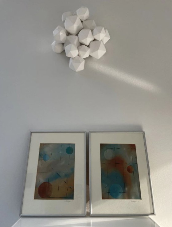 Image 1 of Duo abstracte schilderijen Terlingen (2000)