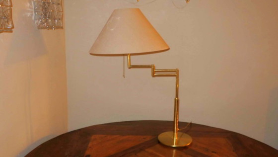 Lámpara de mesa italiana multi-ajustable de latón de Relux Milano, década de 1970. – Lámparas de mesa, Brass (photo 7 of 12)