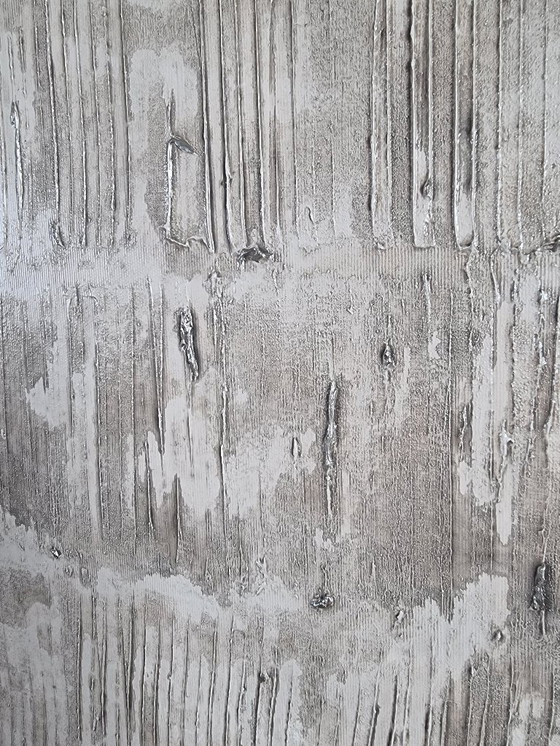 Image 1 of Frances Eckhardt – minimalistisches Gemälde, handgemalte Struktur, abstrakte moderne zeitgenössische Kunst, 80 x 100