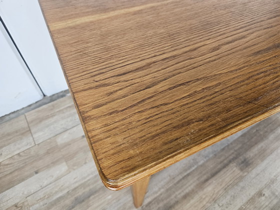 Image 1 of Rectangular Coffee Table in Beech and Oak from the 70s