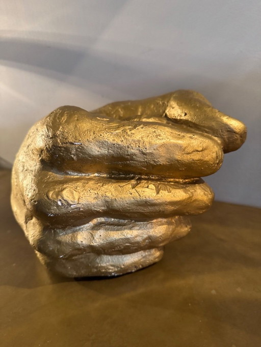 Academia de Arte de Oro Vintage Grande Hecha a Mano