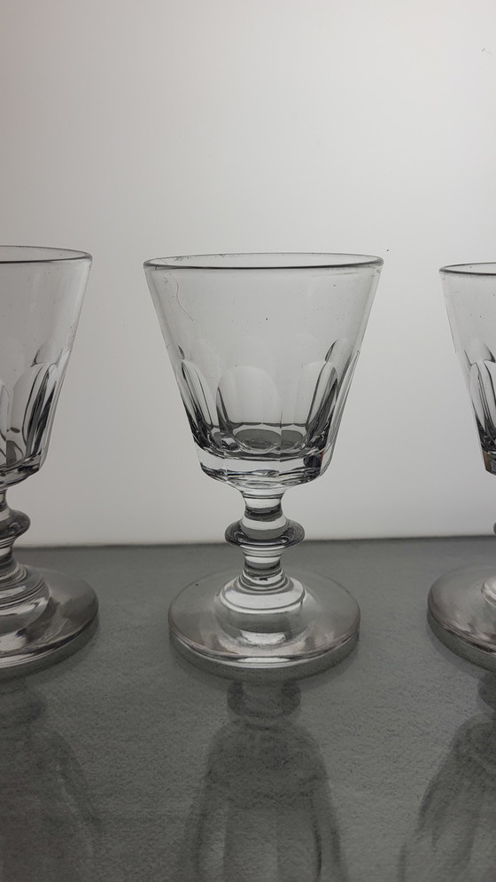 Image 1 of 6 Verres À Vin Cristal Baccarat (Caton) Xixème