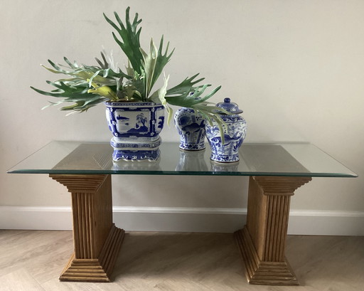 MESA AUXILIAR DE RATÁN ESTILO LÁPIZ GABRIELLE CRESPI