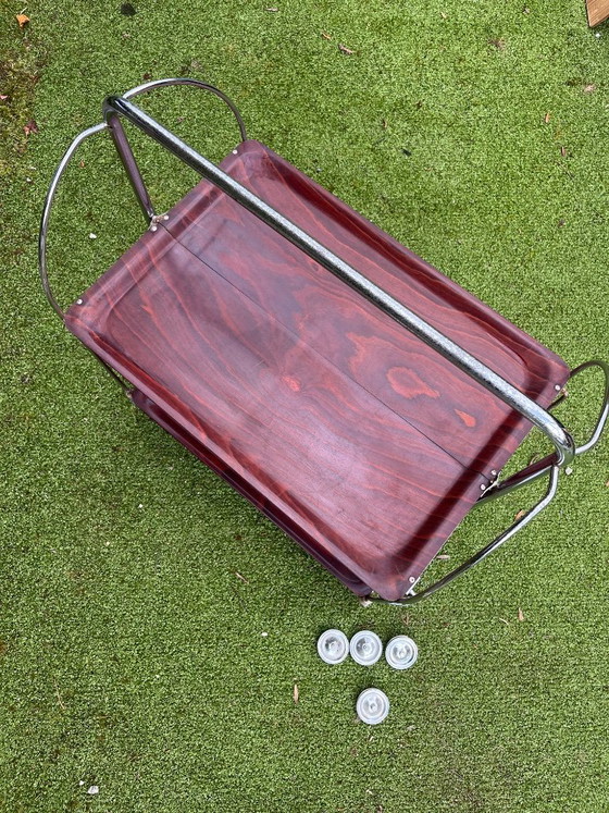 Gerlinol Foldable Bar Cart / Trolley – Chrome (photo 2 of 24)