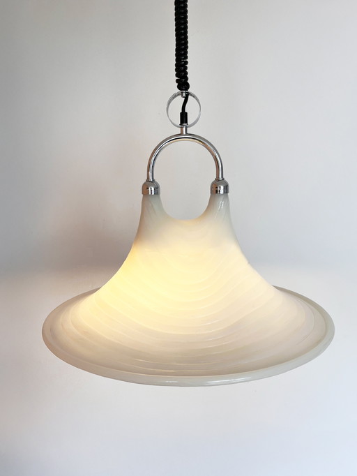 Vintage 1970s Space Age Cristallux Pendelleuchte