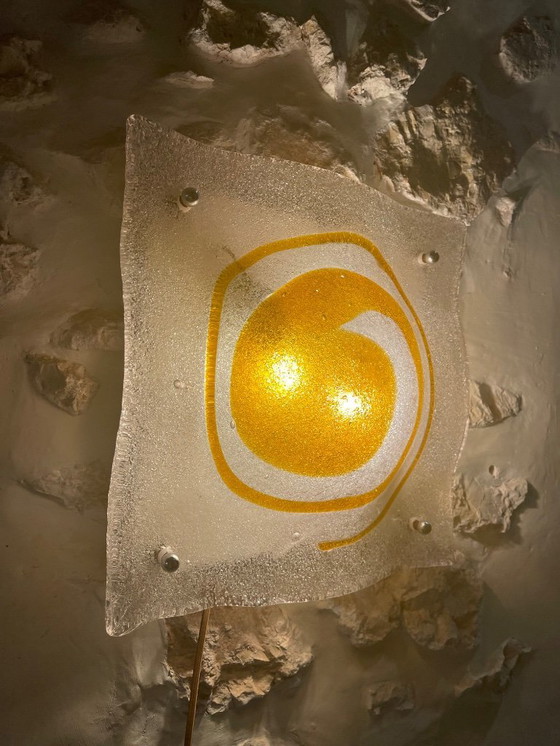 Image 1 of Lámpara de pared Mazzega de cristal de Murano, Italia, 1970