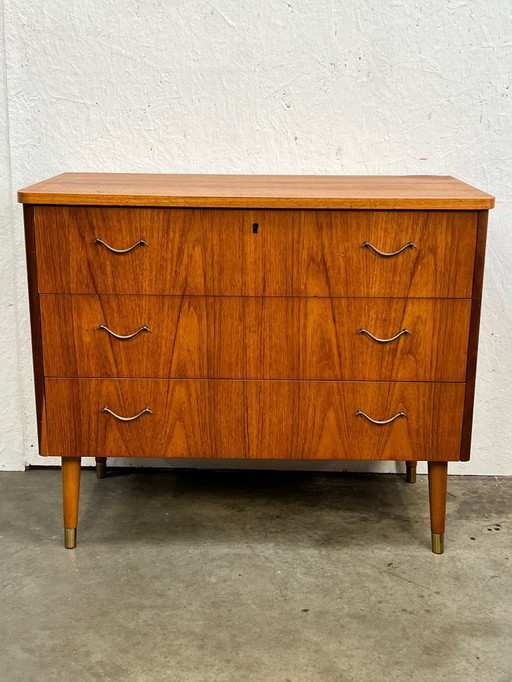 Vintage Midcentury Ladekast, Svensk Möbelindustri Smi, Zweden 1960's