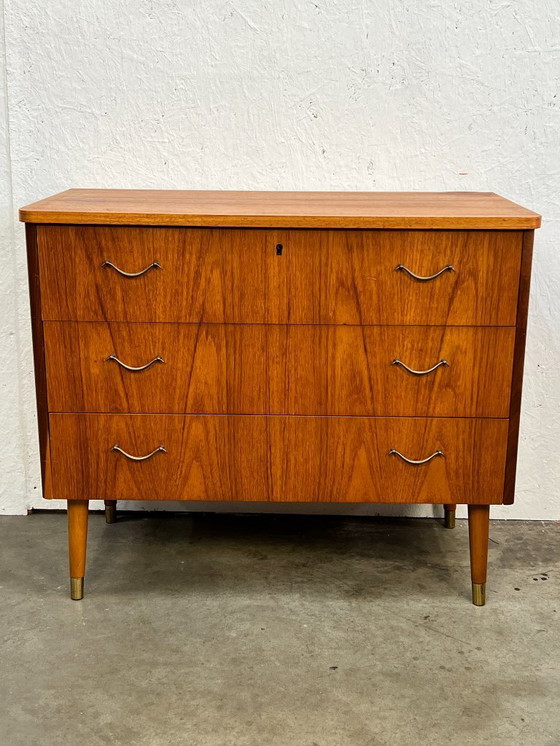 Image 1 of Commode vintage du milieu du siècle, Svensk Möbelindustri Smi, Suède 1960