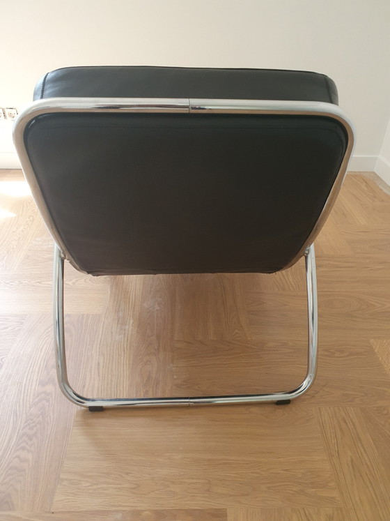 Image 1 of Dyker 20, Anton Lorenz, Poltrona Fish con struttura tubolare Pelle Bauhaus