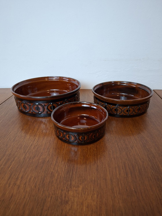 Image 1 of Ciotole in ceramica della Germania dell'Est di metà secolo