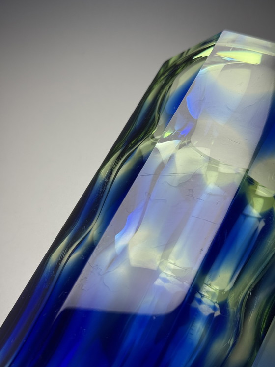 Image 1 of Rainbow Vase by Aknuny Astvatsaturyan Leningrad Art Glass Factory, USSR, 1960s