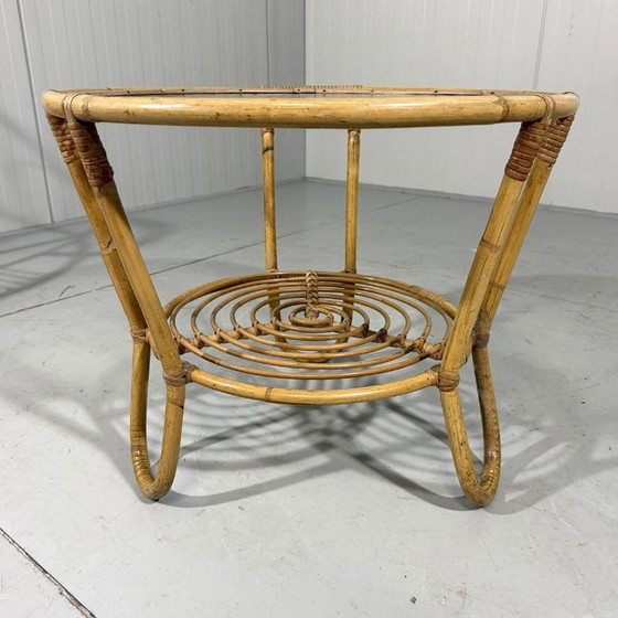 Image 1 of Fauteuils et table en rotin Rohé Noordwolde 1960