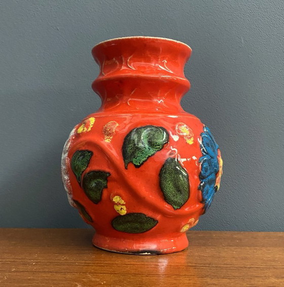 Image 1 of Vase Orange Bay modèle 86-14, années 1970