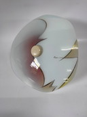 Magnifique lampe de plafond lampe de plafond Seventies avec accents dorés