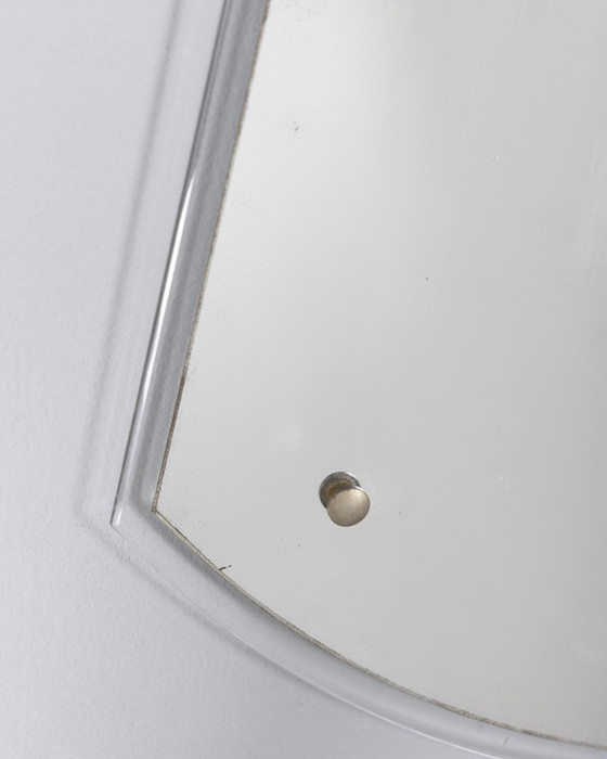 Image 1 of Specchio a goccia da parete vintage anni 60 in vetro design Italiano