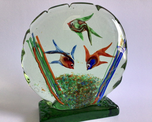 Vintage Murano fish aquarium