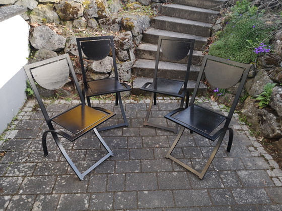 Image 1 of Chaises design KFF Sinus – lot de 4 – classiques vintage des années 80