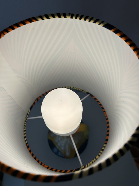 Image 1 of Typische vaaslamp uit de jaren 70 - draadloos - geschikt voor gebruik buitenshuis