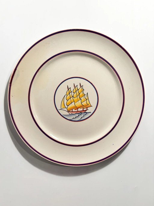 Porzellanteller von Gio Ponti für Richard Ginori Velesca 1920er Jahre