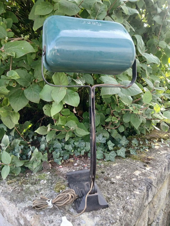 Art Deco Bureaulamp ERpé – Ritzen & Penners – Leeslamp, IJzer, Brons (photo 5 of 5)
