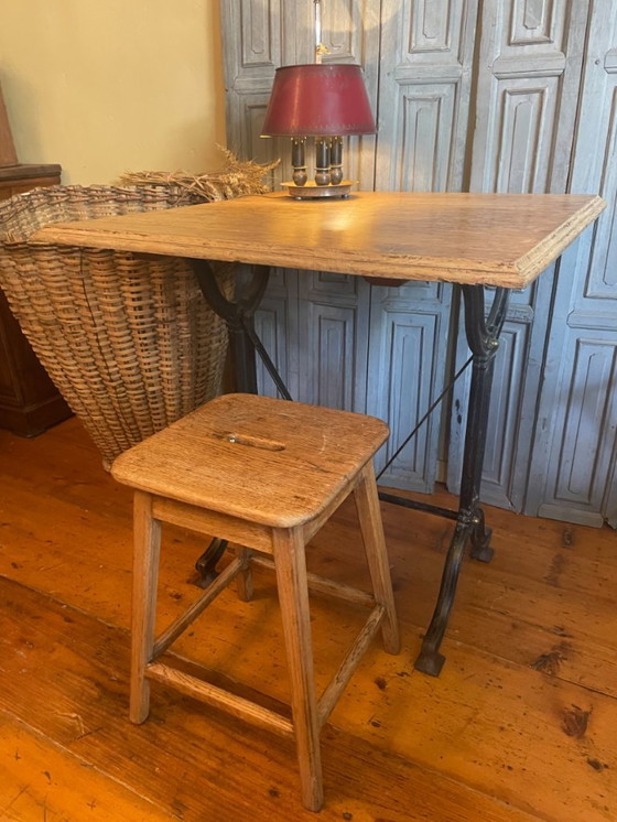 Image 1 of Table de bistrot vintage Table de jardin Table de salle à manger française