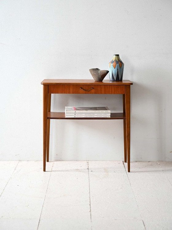 Image 1 of Vintage Scandinavian teak nightstand Björkås Möbelfabrik