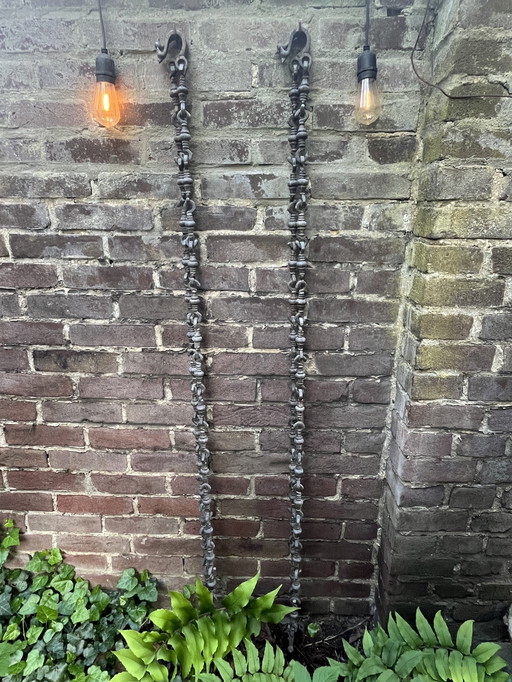 4 Bronze Swing Bench Chains from India
