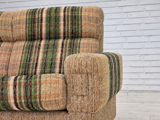 Image 1 of 1980s, Danish 2-seater sofa by Nisbo Horsens, furniture wool.