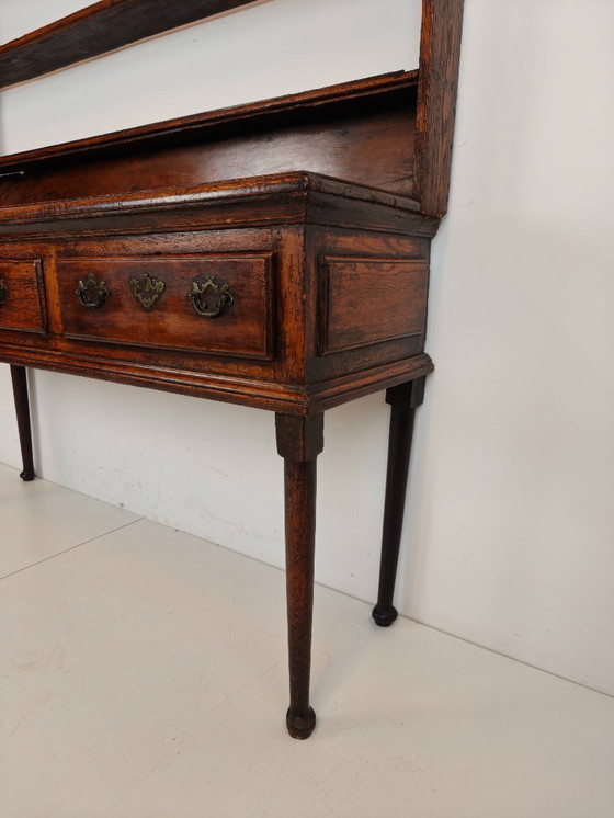 Image 1 of Late Georgian 18th-century Welsh sideboard – solid oak
