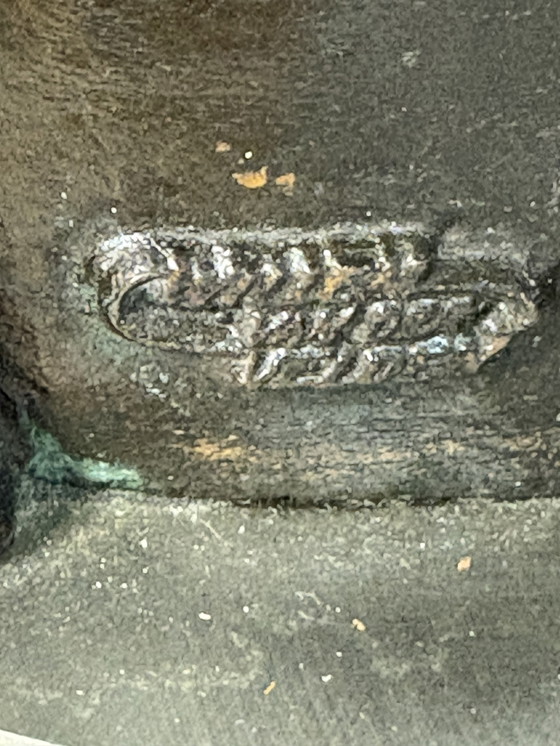 Image 1 of Zwaar bronzen beeld van Willem van der Velden