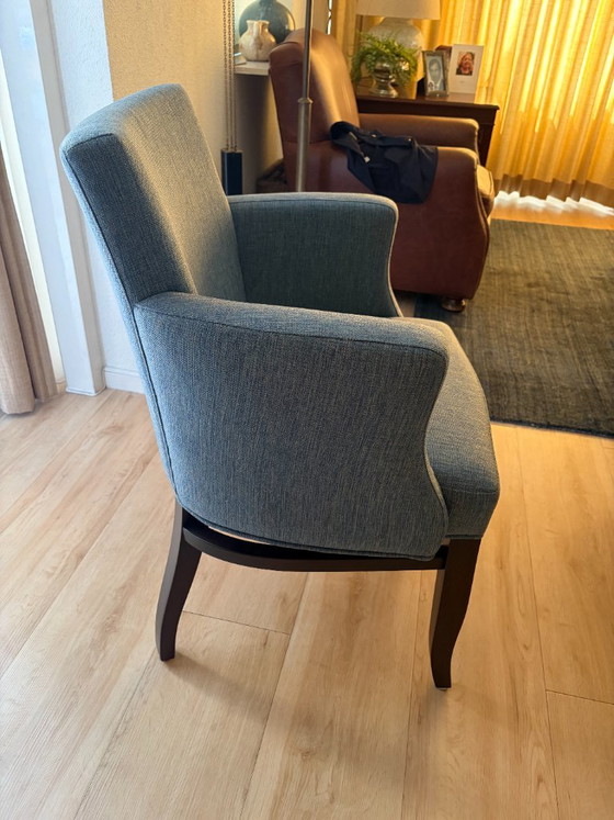 Set Van 4 Mulleman Soho Eetkamerstoelen Blauw – Textile (photo 3 of 9)