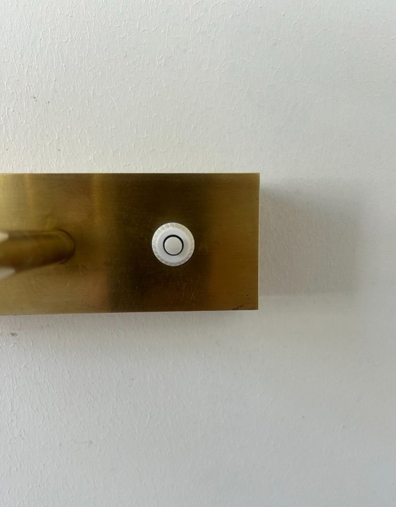 Image 1 of Coppia di applique vintage, ottone, Francia 1970