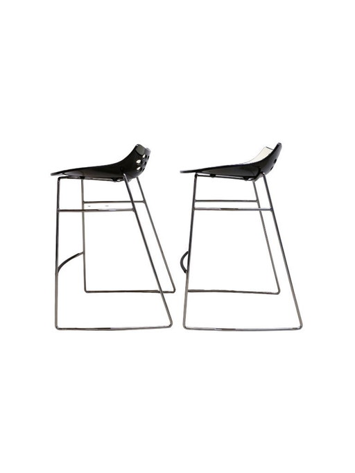 Lot de 2 tabourets de bar italiens JAM par Calligaris