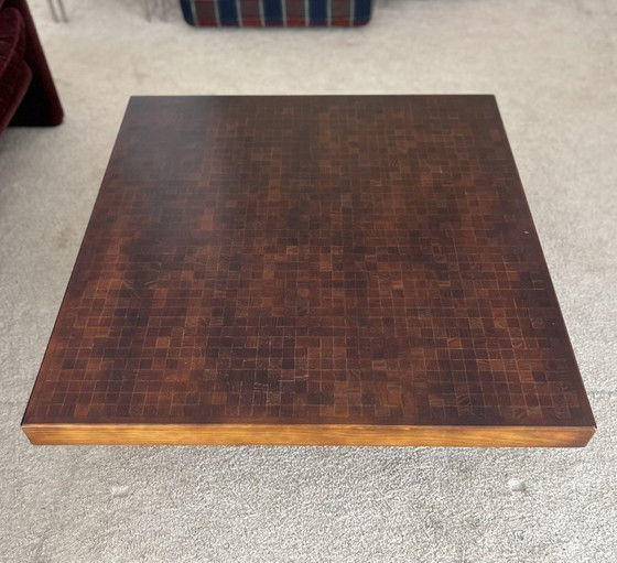 Image 1 of mosaic wood coffee table