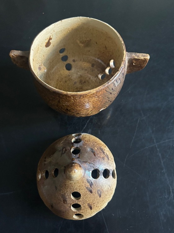 Image 1 of vaso aperto in gres, anni '70