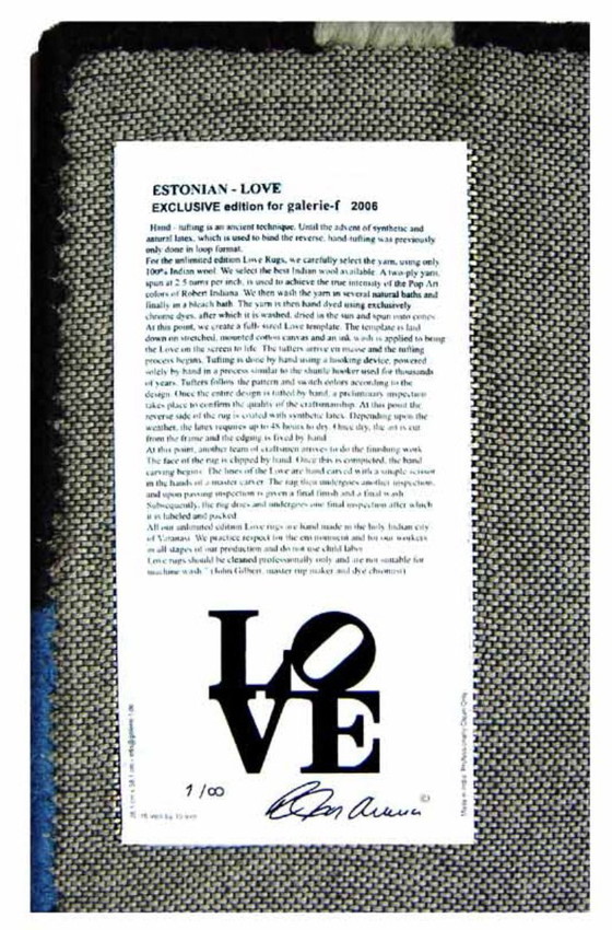 Image 1 of Indiana, Robert - Estonian LOVE - certified, signed - Multiple - Carpet
