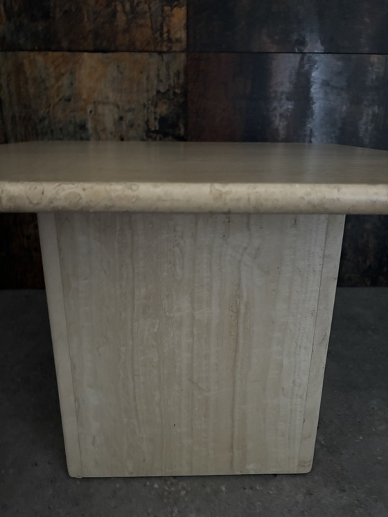 Image 1 of Vintage travertine coffee table
