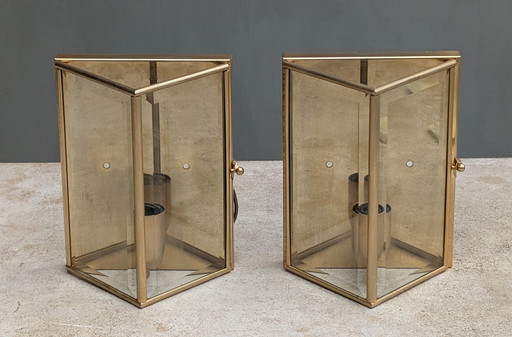 Juego de lámpara de pared de latón