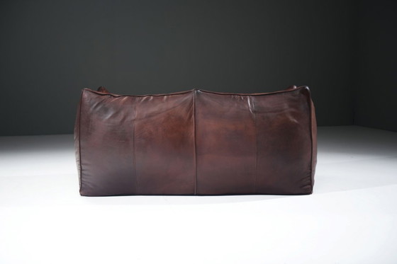Image 1 of Perfecte, gepatineerde Le Bambole leren bank van Mario Bellini - B&B Italia
