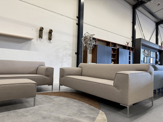 Image 1 of Design on Stock Bloq Sofa set 3 & 2.5 Seater with Footstool Ploughwool 78