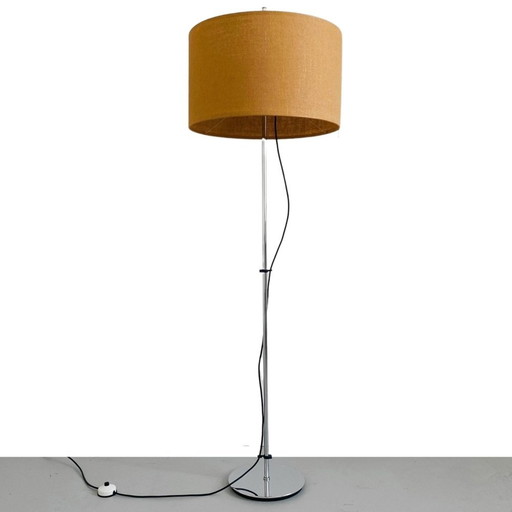Vintage design verchroomde vloerlamp Staff Leuchten 1970's