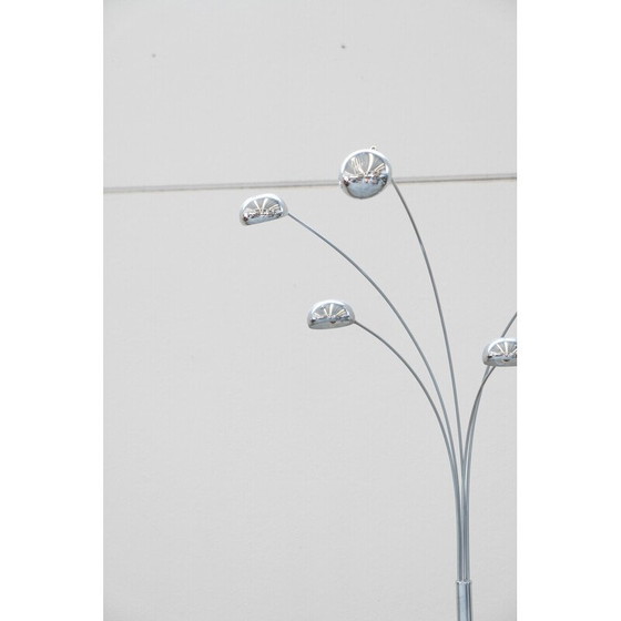 Image 1 of Vintage metal floor lamp with 5 arms, Italy 1970