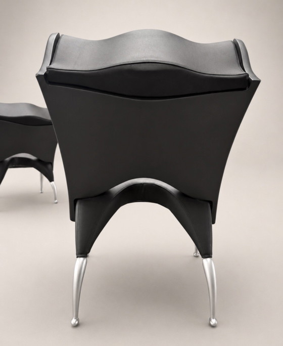 Image 1 of 2 Vintage Bořek Šípek Maletak LoungeChairs, Maletti, ca90s
