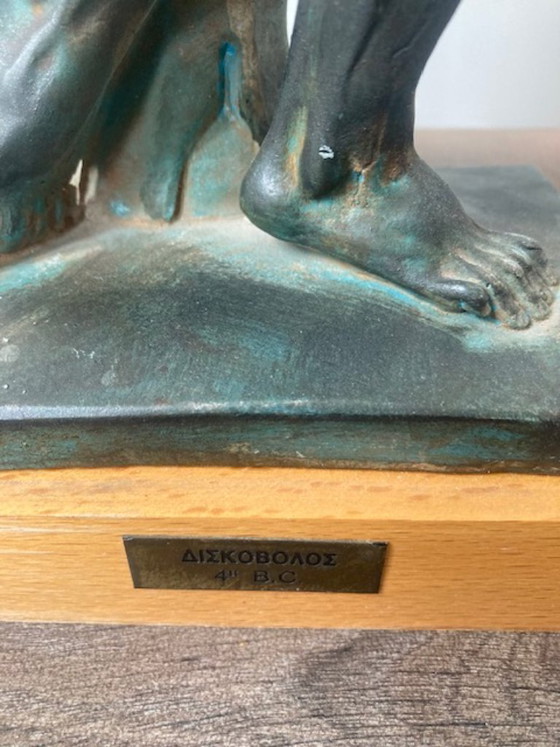 Image 1 of Discobolus: Discus Thrower sculpture by Myron.