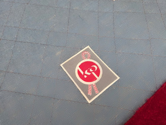 Image 1 of Fauteuil danois des années 1950, velours d'ameublement, bois de frêne, maille d'ameublement.