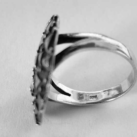 Image 1 of Anello in argento massiccio - Misura 18 o 57