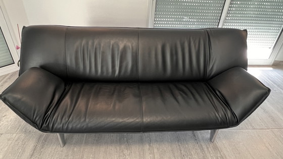 Image 1 of Leolux Tango 3-Sitzer-Sofa in schwarzem Leder