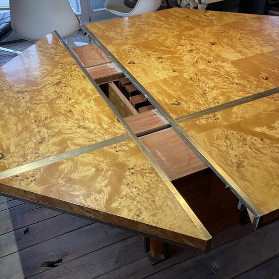 Table de salle à manger vintage Hollywood Regency par Jean-Claude Mahey, 1970 – Tables de salle à manger (photo 8 of 20)